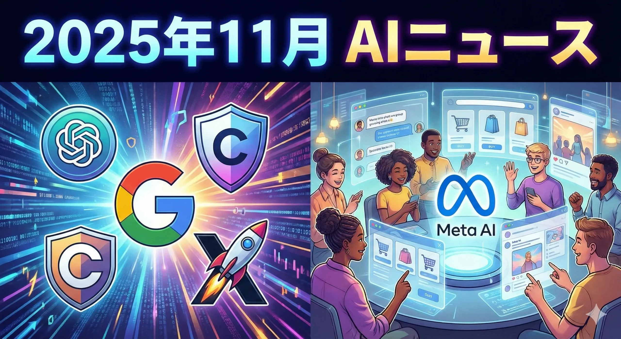 【2025年11月】AI関連最新ニュース|次世代モデル一斉刷新と「AIの社会化」が始まる