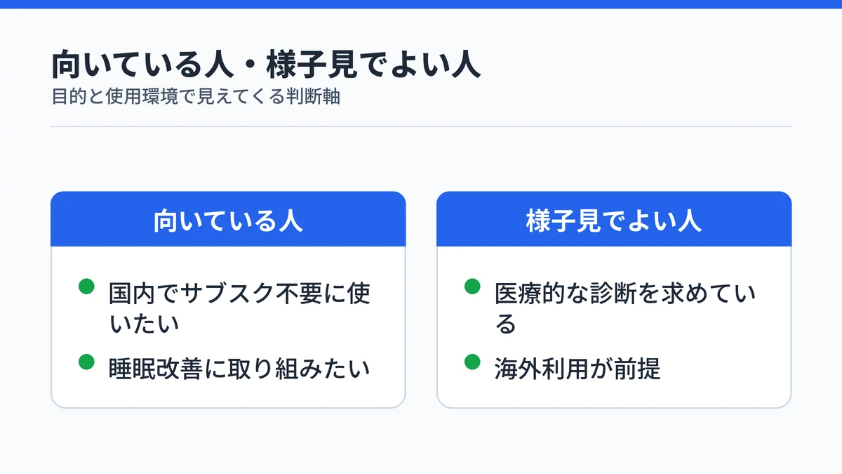 SOXAI RINGが向いている人と様子見でよい人を分ける判断軸