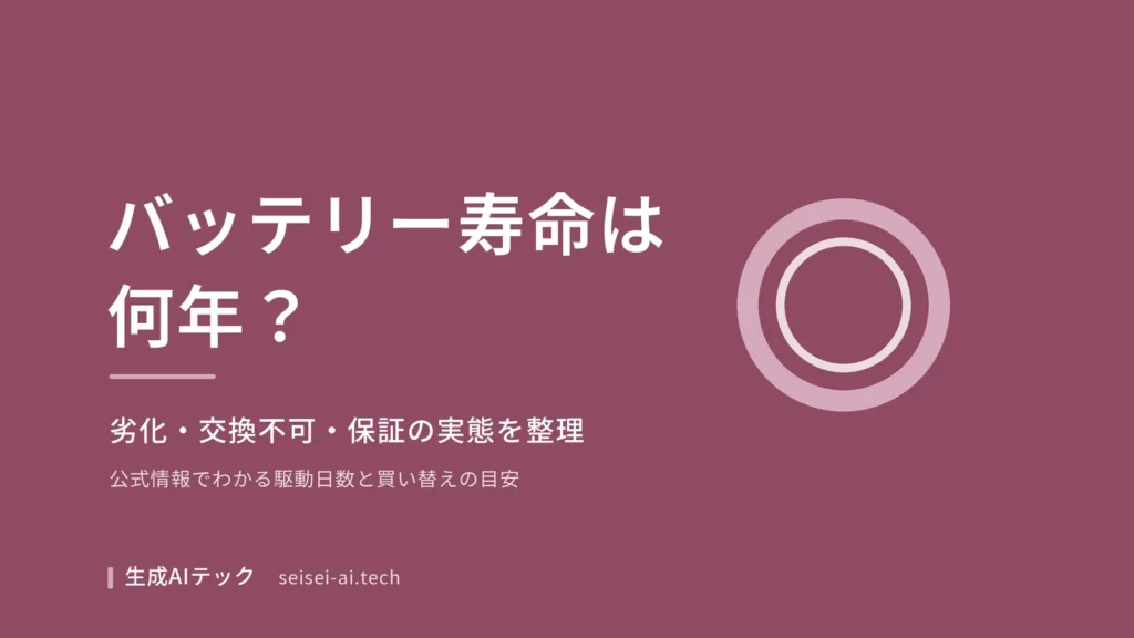 SOXAI RINGのバッテリー寿命を解説する記事の表紙